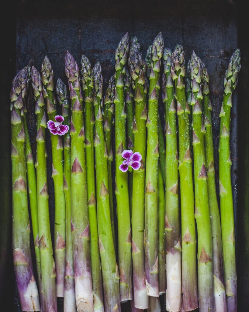 asperge cerise et potiron
