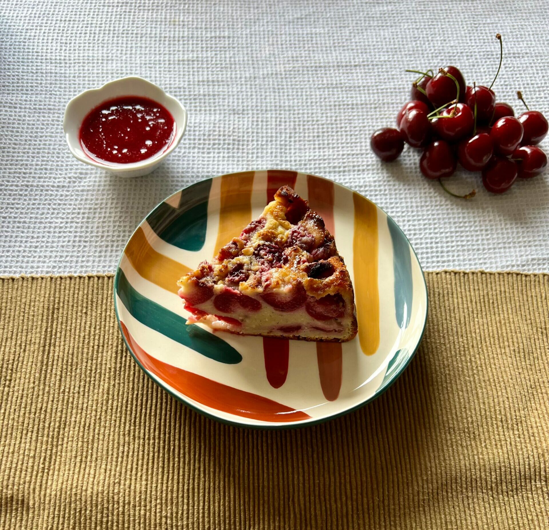 Clafoutis aux cerises et aux amandes