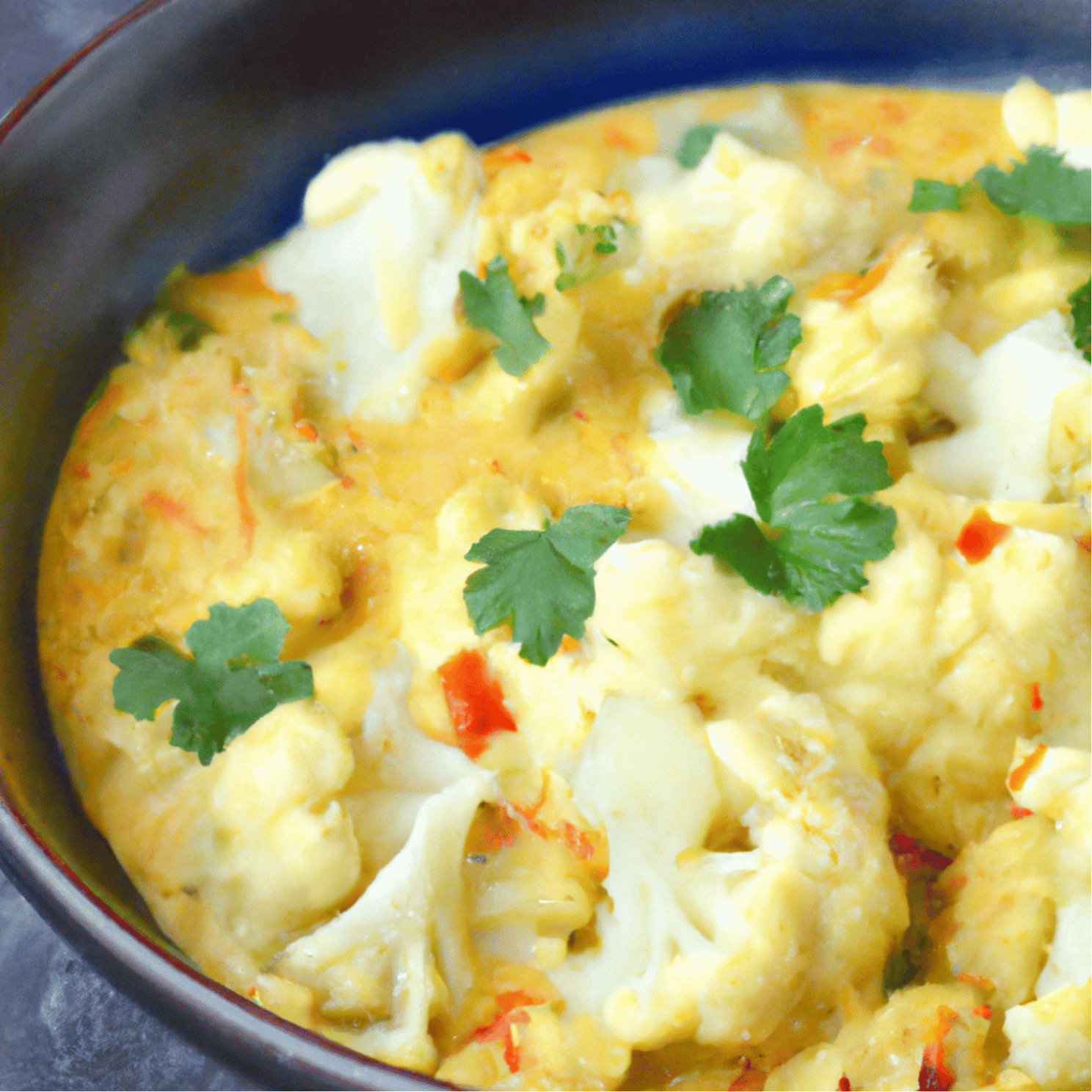 Curry de chou-fleur au lait de coco
