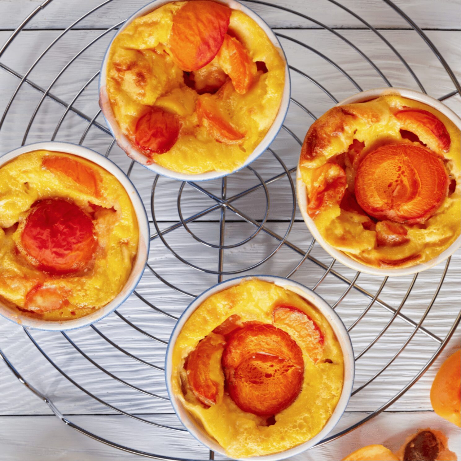 Clafoutis aux abricots et nectarine