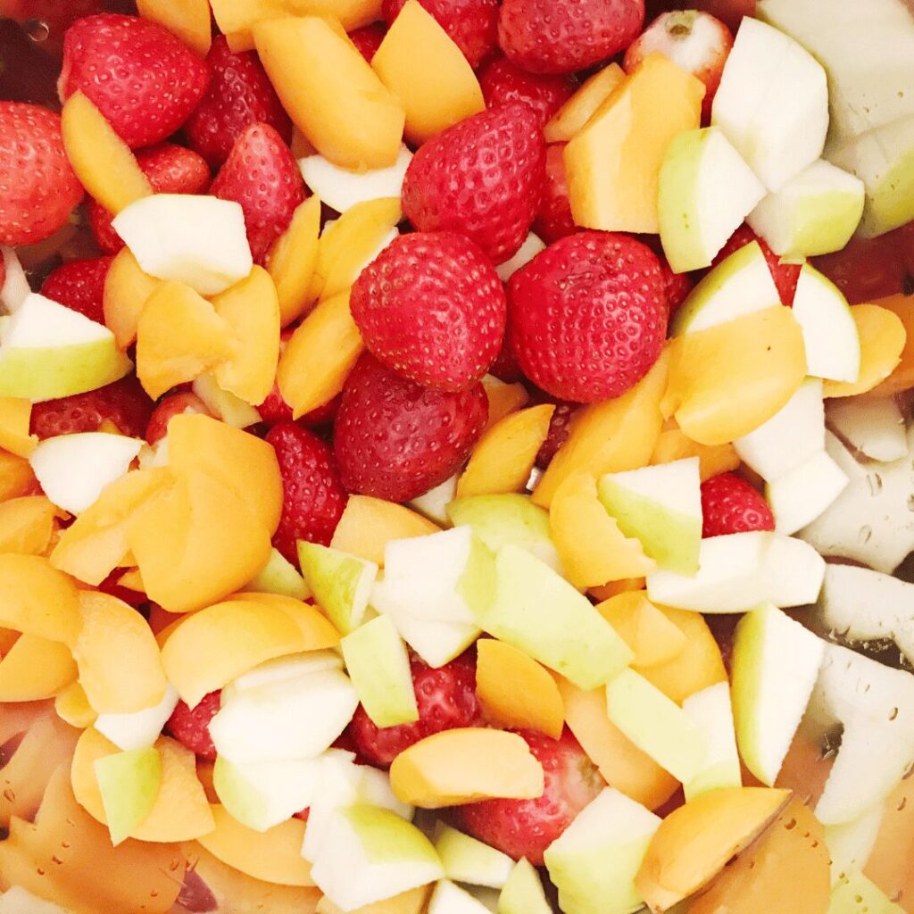 fruits découpés