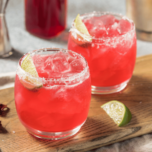 cocktail hibiscus et fruits d'été
