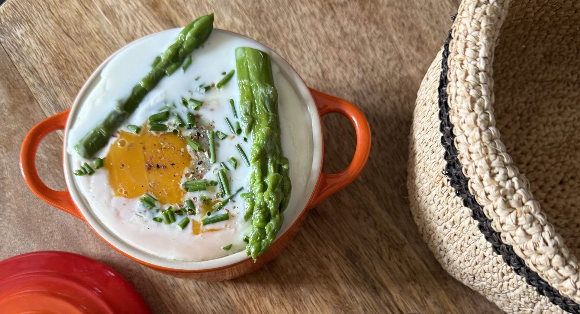 Œuf cocotte aux asperges