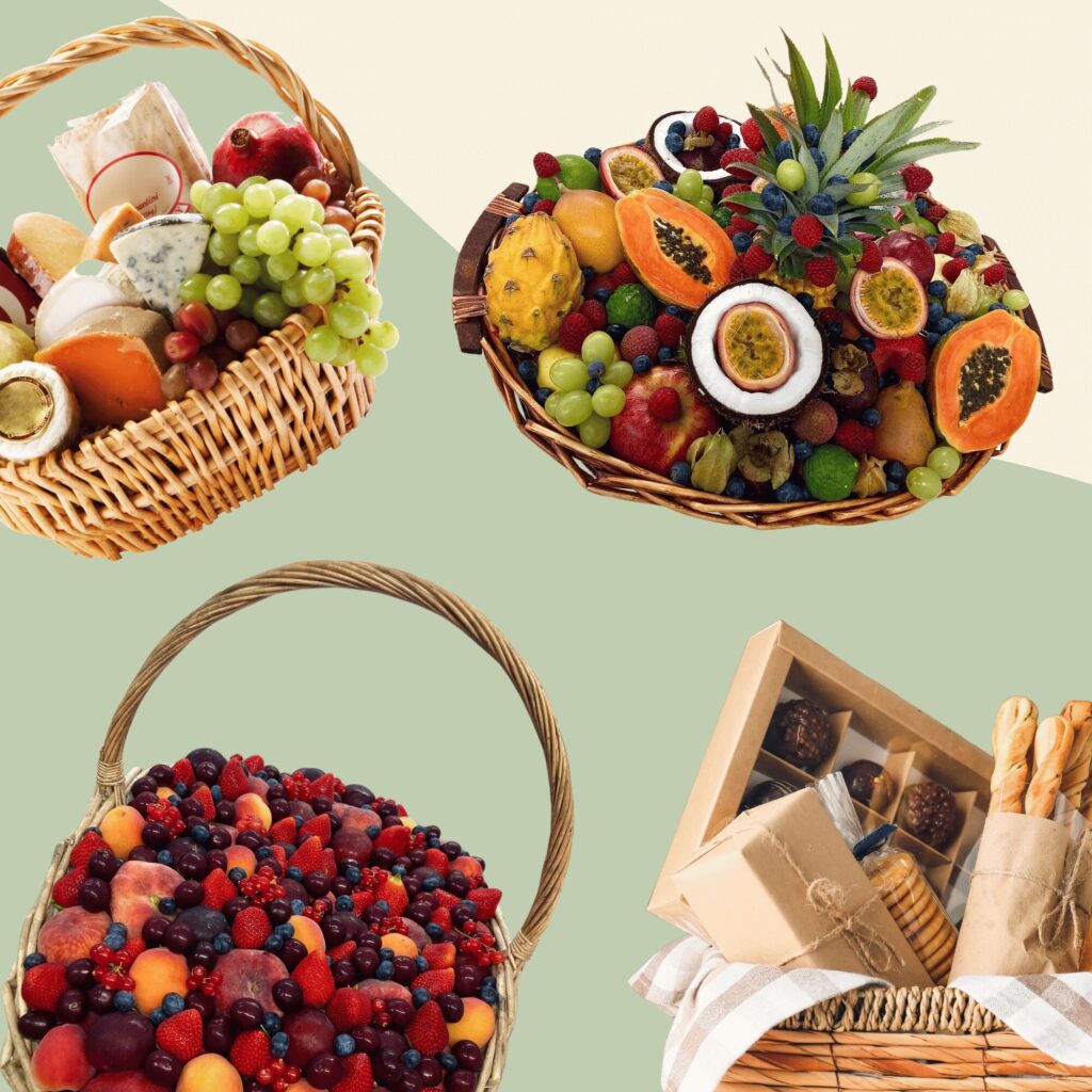 corbeille de fruits et paniers garnis fête des pères