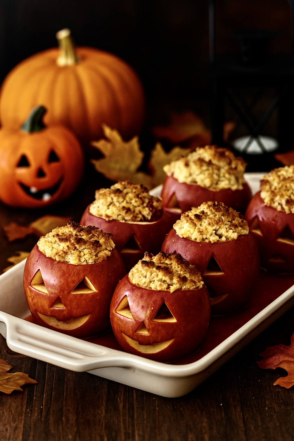 Crumble d’Halloween aux pommes